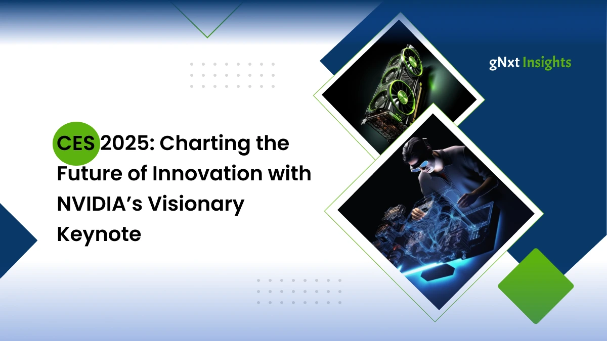 Blog banner depicting the description of first day of CES 2025