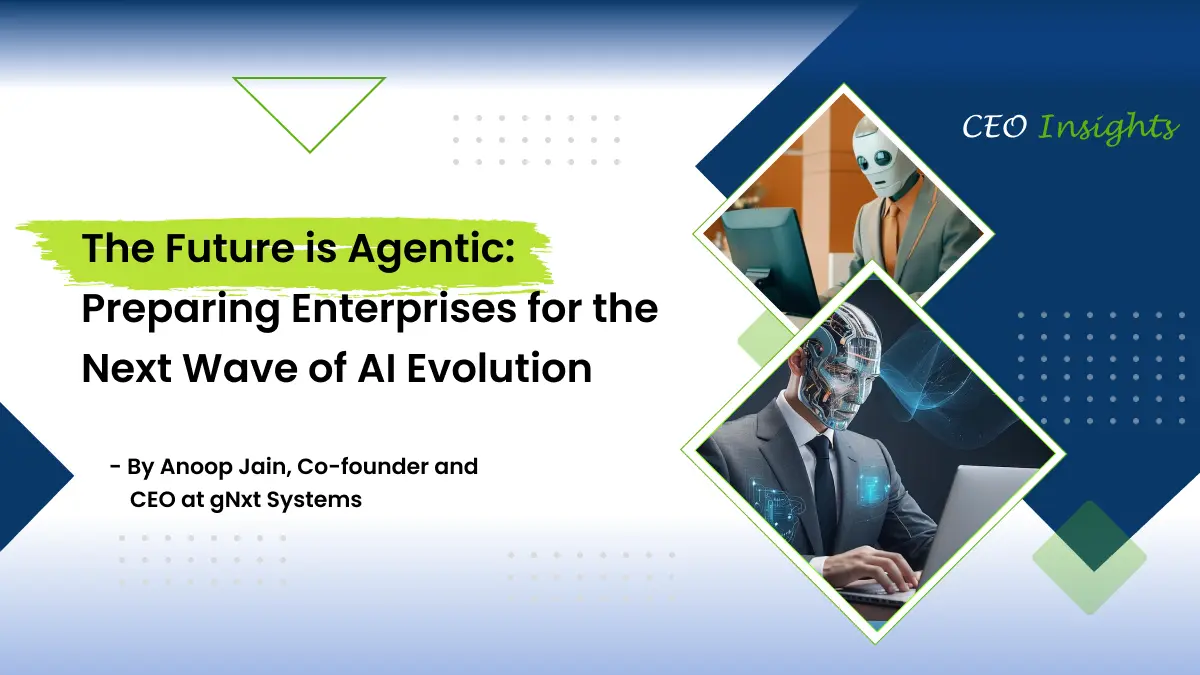 Blog banner for the blog title 'The Future is Agentic AI: Preparing for the Next AI Evolution'