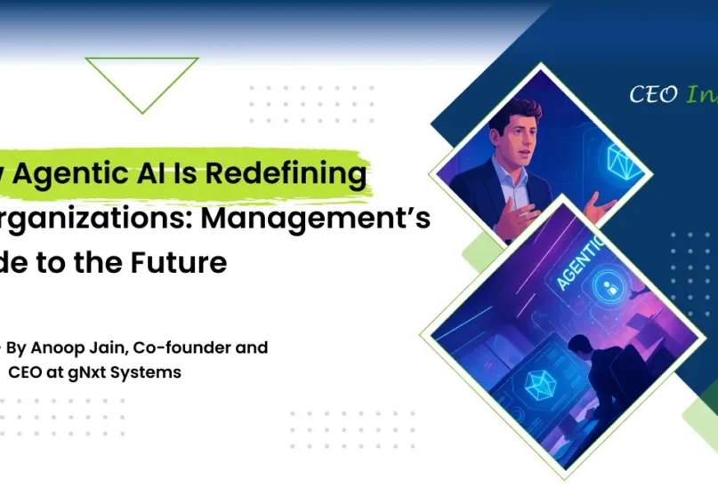 Blog Banner for the blog title 'How Agentic AI Is Redefining IT Organizations: Management's Guide to the Future'